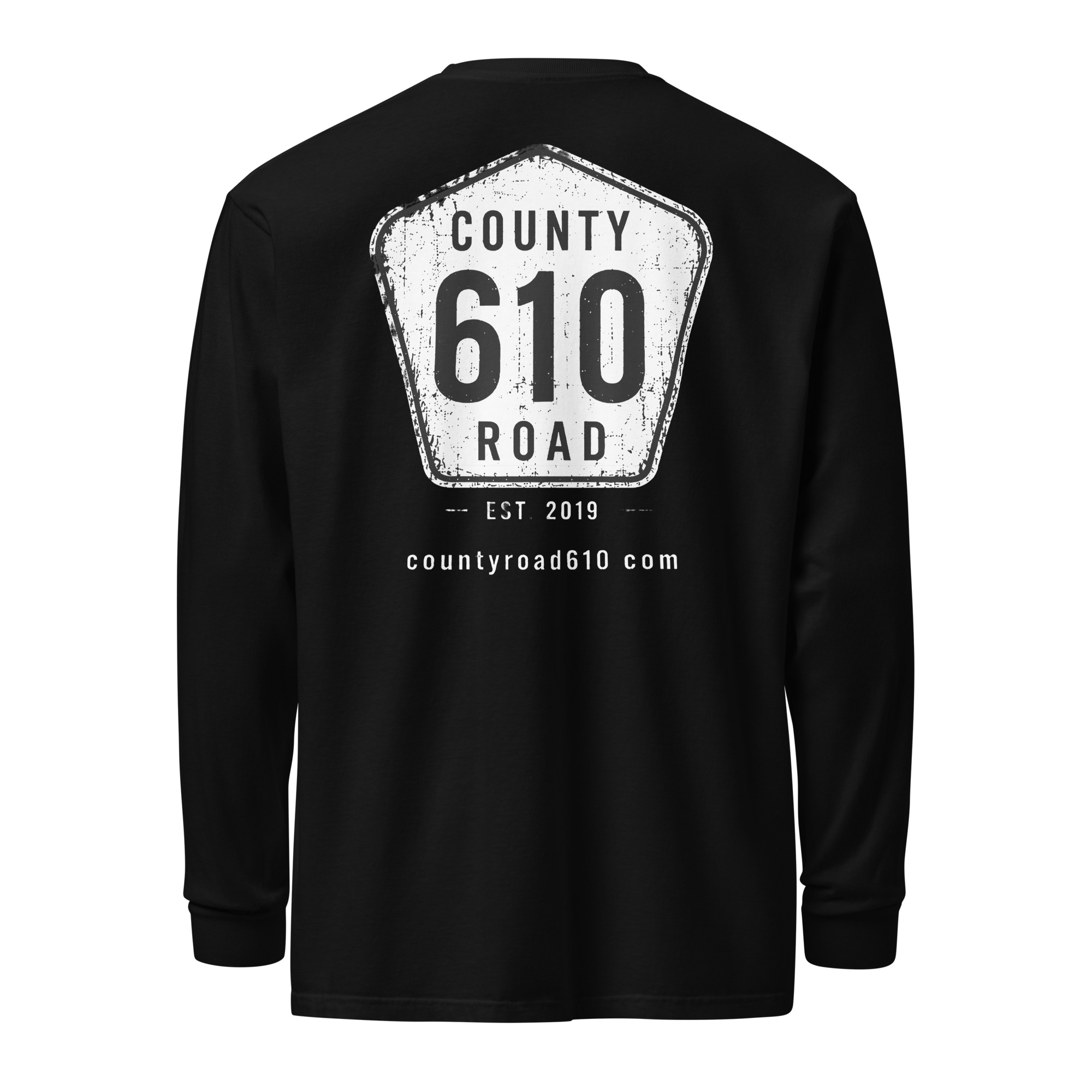 County Rd 610-Distressed CC Long Sleeve Tee - Image 3