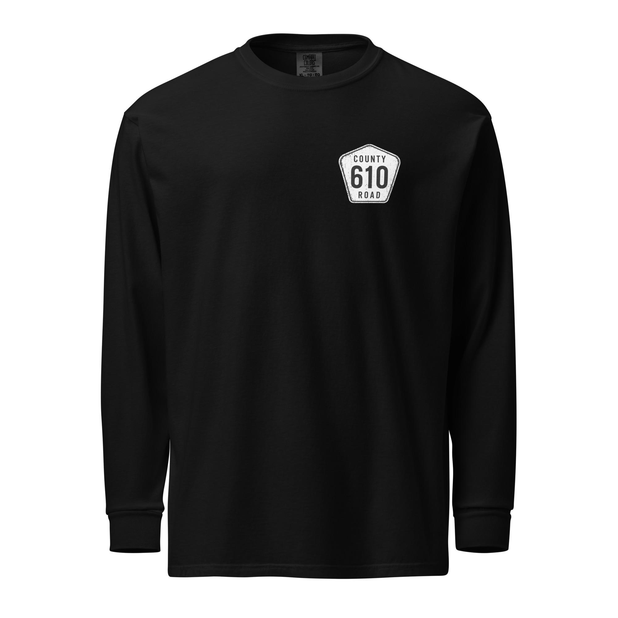 County Rd 610-Distressed CC Long Sleeve Tee - Image 2