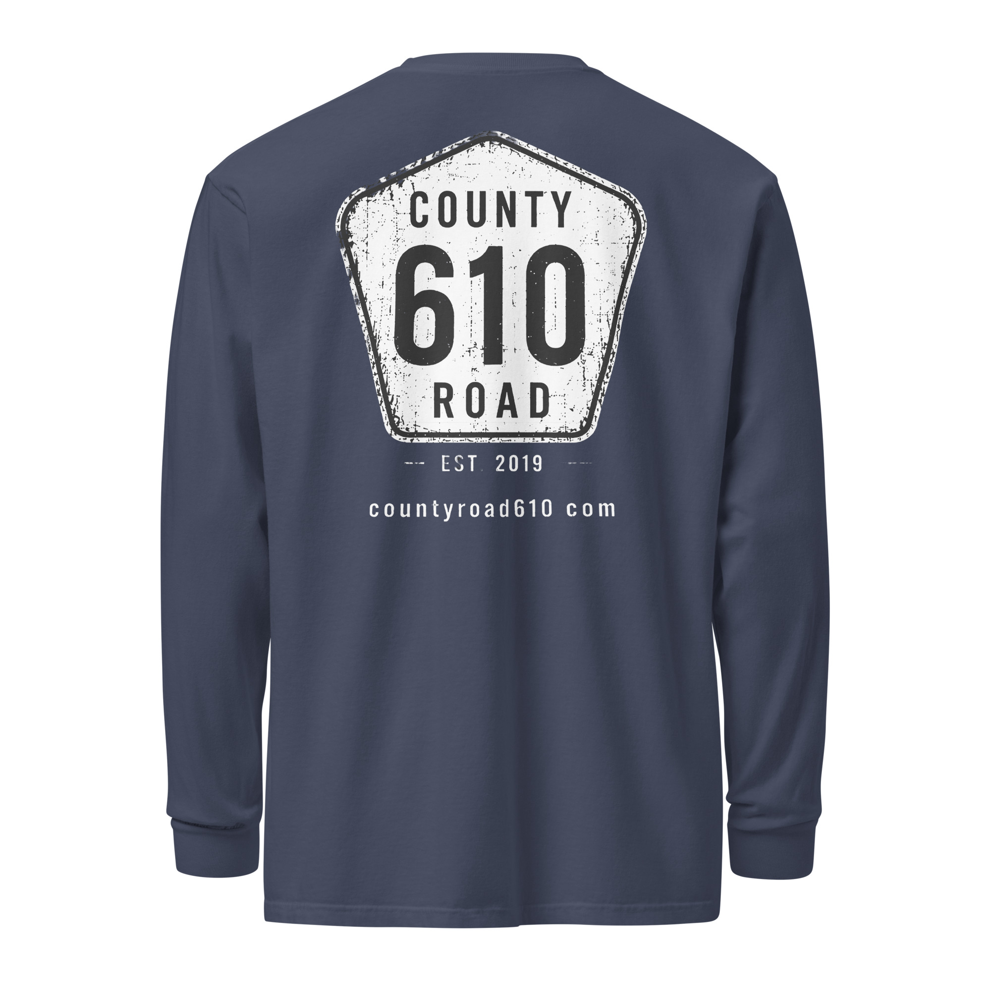 County Rd 610-Distressed CC Long Sleeve Tee - Image 4